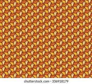 Colorful geometric leaf pattern.