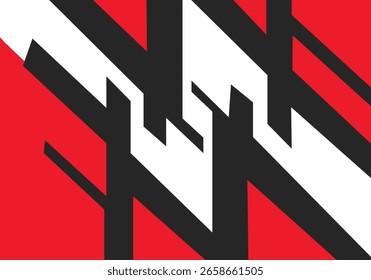Farbige geometrische Linienkomposition auf abstraktem Hintergrund mit Platz für Text