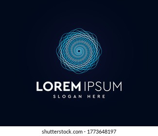 bunter geometrischer Logo-Design, Vektorgrafik