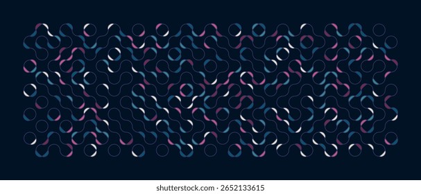 Patrón geométrico colorido del laberinto, ilustración de la impresión del Vector