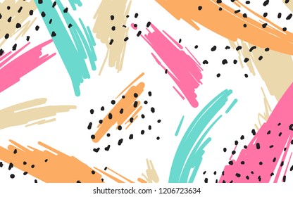 Colorful geometric Memphis style background
