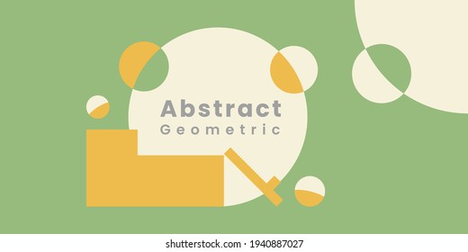 Colorful geometric minimalist background. Abstract geometric circles background. Template for poster, backdrop, book cover, brochure, and vector illustration. Eps 10
