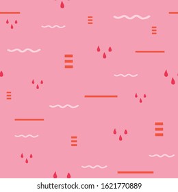 Colorful geometric modern abstract seamless vector pattern with geometric shapes and lines. Minimal background with geometric shapes and lines for fabric, wallpaper, packaging, scrapbooking or other