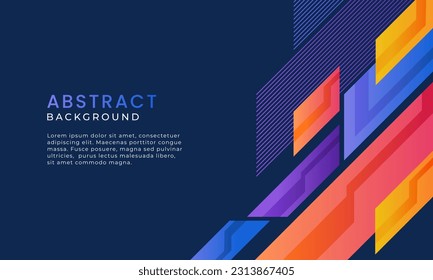 Vector de fondo geométrico moderno y colorido