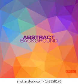 Colorful geometric modern pattern, vector illustration