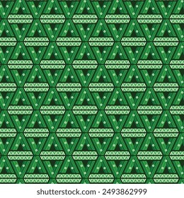 Diseño de patrón sin costura de motivo geométrico colorido para decorar, Fondo de pantalla, papel de envoltura, tela, telón de fondo y etc.