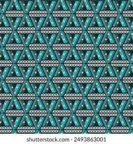 Buntes geometrisches Motiv nahtloses Muster-Design für Dekoration, Bildschirmhintergrund, Einwickelpapier, Stoff, Hintergrund und etc.
