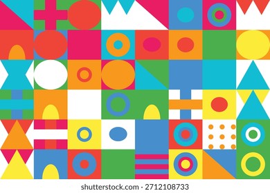 Colorido patrón geométrico Elementos de diseño de fondo Abstractas