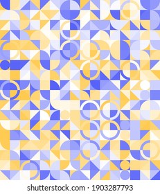 Colorful geometric pattern. Abstract decorative backdrop can be used for wallpaper, pattern fills, web page background. Triangle surface textures. Low poly design.