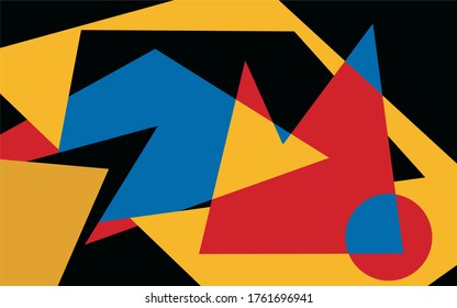 patrón geométrico colorido en estilo abstracto.