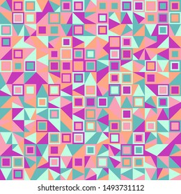 Colorful geometric pattern background - abstract vector graphic design