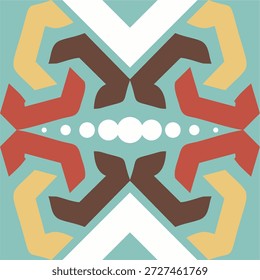 bunte geometrische Muster Hintergrund. Abstraktes geometrisches Muster. Ein nahtloser Vektorhintergrund. Weiße und schwarze Ornamente. Modernes Grafikmuster. Einfaches Grafikdesign mit Gitter. EPS10