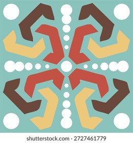 bunte geometrische Muster Hintergrund. Abstraktes geometrisches Muster. Ein nahtloser Vektorhintergrund. Weiße und schwarze Ornamente. Modernes Grafikmuster. Einfaches Grafikdesign mit Gitter. EPS10