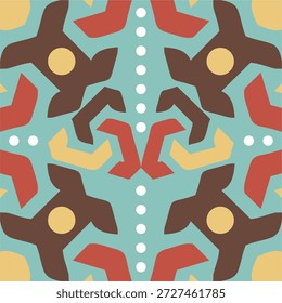 bunte geometrische Muster Hintergrund. Abstraktes geometrisches Muster. Ein nahtloser Vektorhintergrund. Weiße und schwarze Ornamente. Modernes Grafikmuster. Einfaches Grafikdesign mit Gitter. EPS10
