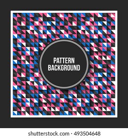 Colorful geometric pattern background with abstract elements. Useful for covers, posters and web sites.
