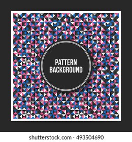 Colorful geometric pattern background with abstract elements. Useful for covers, posters and web sites.