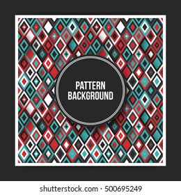 Colorful geometric pattern background with abstract elements. Useful for covers, posters and web sites.