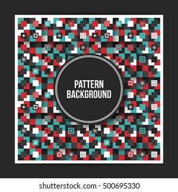 Colorful geometric pattern background with abstract elements. Useful for covers, posters and web sites.