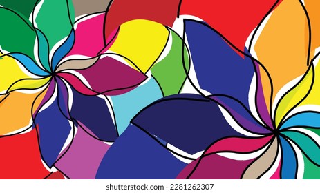 Colorful geometric pattern. Geometric colorful background. Artistic decorative ornament