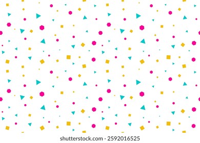 Colorful Geometric Pattern Background. Vector Illustration. Congratulations. Banner. Wallpaper