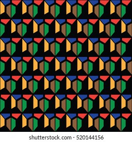 colorful geometric pattern, background vector.