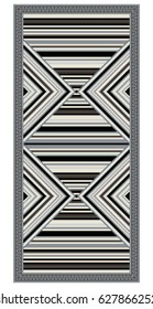 Colorful geometric pattern, blanket, banner, decoration with stripes. American Indians style. Desaturated colors.