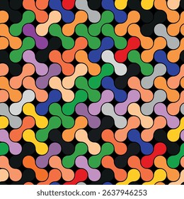 Colorful Geometric Pattern  Decorative seamless pattern. Repeating background. Tileable wallpaper print.
