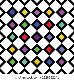 Ilustración de diseño de patrones geométricos coloridos