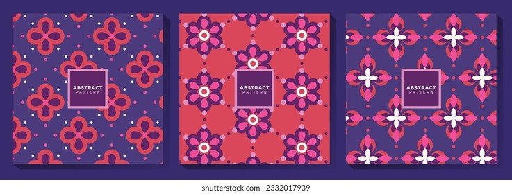 Colorful Geometric Pattern Design Set