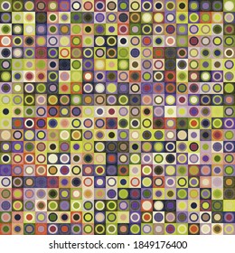 Colorful geometric pattern with different shapes. Modern creative texture, minimal flat style. 