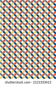 Colorful geometric pattern, editable vector