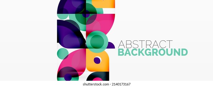 Patrón geométrico colorido, fondo abstracto mínimo para fondo de pared, banner, presentación