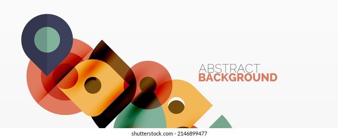 Colorful geometric pattern, minimal abstract background for wallpaper, banner, presentation