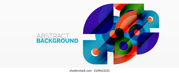 Colorful geometric pattern, minimal abstract background for wallpaper, banner, presentation
