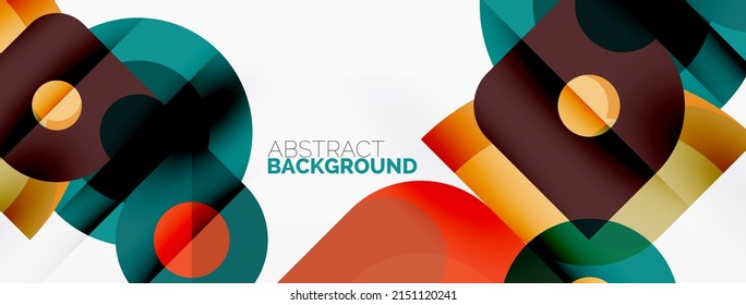 Patrón geométrico colorido, fondo abstracto mínimo para fondo de pared, banner, presentación
