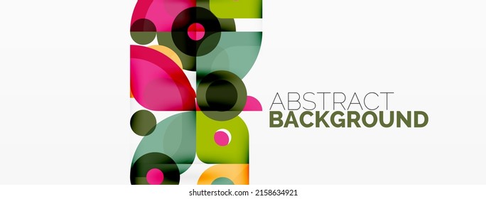 Colorful geometric pattern, minimal abstract background for wallpaper, banner, presentation