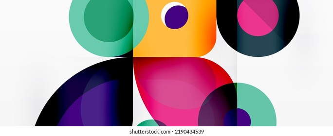 Colorful geometric pattern, minimal abstract background for wallpaper, banner, presentation