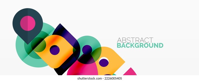 Colorful geometric pattern, minimal abstract background for wallpaper, banner, presentation