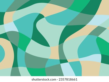 Farbiges geometrisches Muster mozaik modern. Vektorkunst.