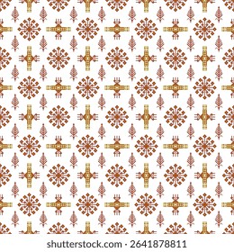 Colorful geometric pattern on white background