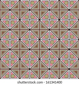 Colorful geometric pattern seamless. Arabesque style