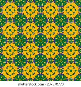 Colorful geometric pattern seamless. Arabesque style
