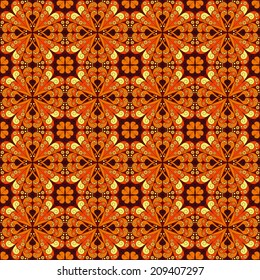 Colorful geometric pattern seamless. Arabesque style