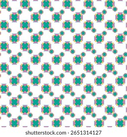 Farbiges geometrisches Muster mit symmetrischer Form und lebendigem Design