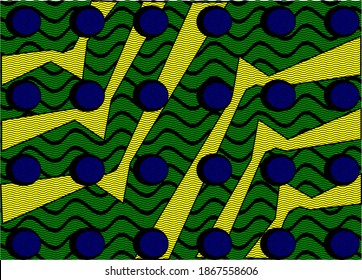 Farbiges geometrisches Muster, Vektorgrafik.
