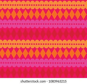 Colorful geometric pattern in warm colors