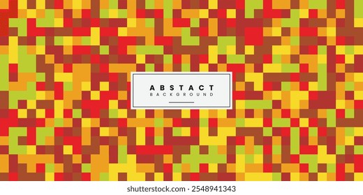 Colorful geometric pixel art decorative wallpaper 