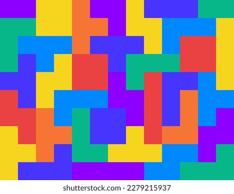 Colorful geometric pixel pattern background