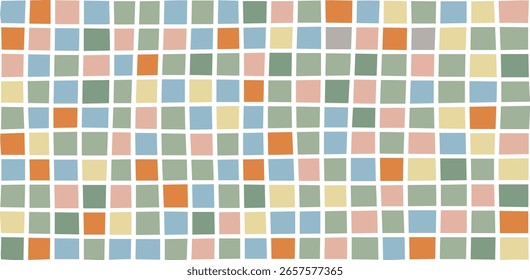 Farbige geometrische plaid nahtlose Muster. Überprüftes nahtloses Bannerdesign