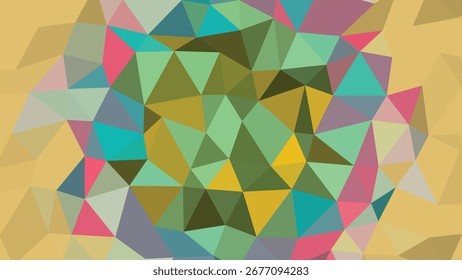 Patrón Abstractas poligonal geométrico colorido con tonos de color rosa azulado y amarillo de fondo bajo poli